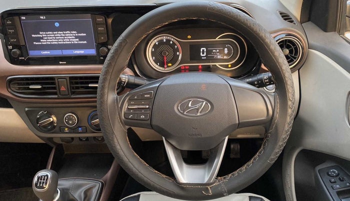 2021 Hyundai AURA SX 1.2, Petrol, Manual, 17,177 km, Steering Wheel Close Up