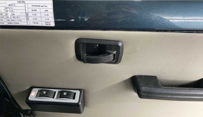 2019 Mahindra Thar CRDE 4X4 AC, Diesel, Manual, 10,864 km, Driver Side Door Panels Control