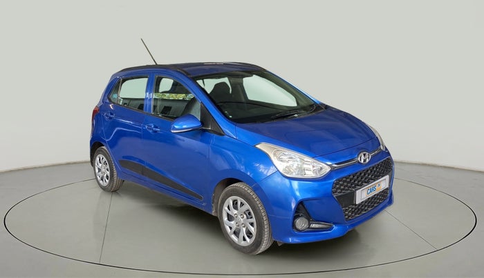 2017 Hyundai Grand i10 SPORTZ (O) 1.2 KAPPA VTVT, Petrol, Manual, 14,867 km, Right Front Diagonal