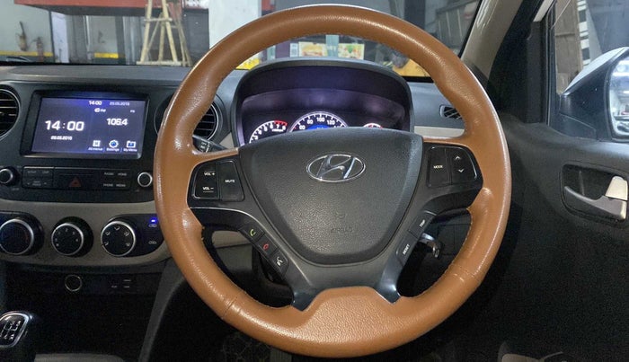2019 Hyundai Grand i10 SPORTZ 1.2 KAPPA VTVT, Petrol, Manual, 26,452 km, Steering wheel - Steering cover is minor torn