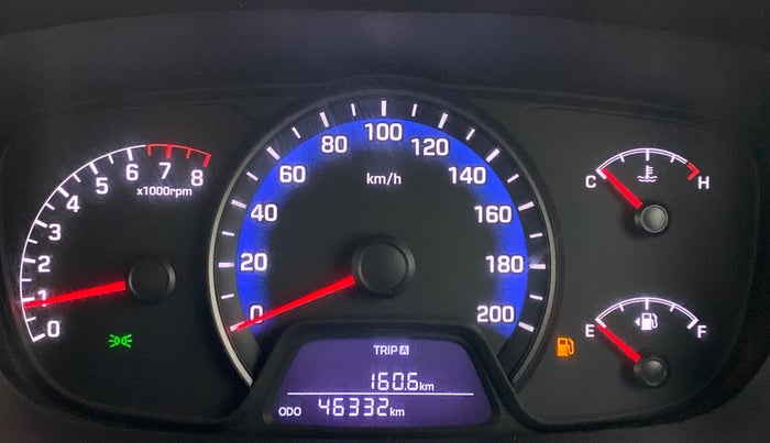 2014 Hyundai Xcent SX 1.2, Petrol, Manual, 46,371 km, Odometer Image