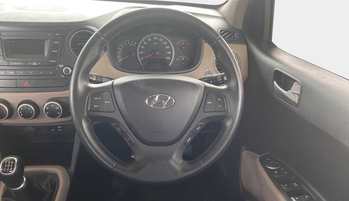 2016 Hyundai Grand i10 ASTA (O) 1.2 KAPPA VTVT, Petrol, Manual, 34,150 km, Steering Wheel Close Up
