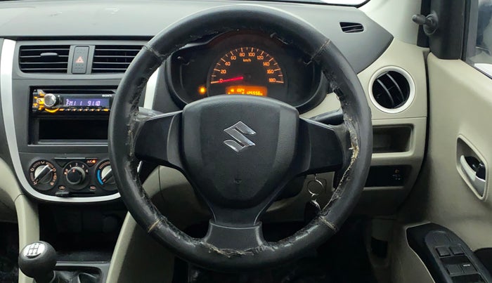 2014 Maruti Celerio VXI, Petrol, Manual, 1,25,649 km, Steering Wheel Close Up