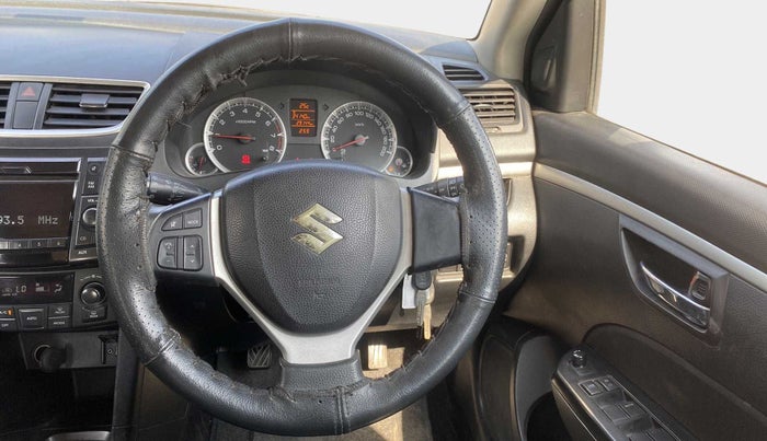 2012 Maruti Swift ZXI, Petrol, Manual, 29,117 km, Steering Wheel Close Up