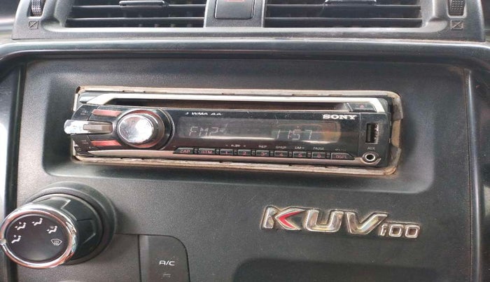2016 Mahindra Kuv100 K4 D 6 STR, Diesel, Manual, 1,08,115 km, Infotainment system - Rear speakers missing / not working
