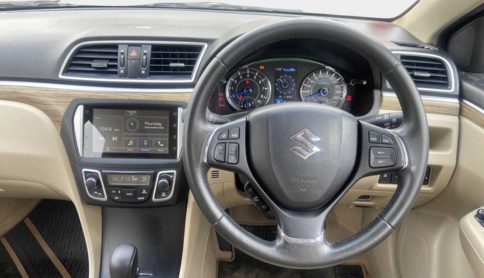2022 Maruti Ciaz ALPHA  AT 1.5 SHVS PETROL, Petrol, Automatic, 6,840 km, Steering Wheel Close Up