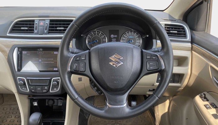 2019 Maruti Ciaz ALPHA  AT 1.5 SHVS PETROL, Petrol, Automatic, 22,168 km, Steering Wheel Close Up