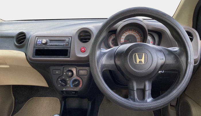 2013 Honda Brio E MT, Petrol, Manual, 91,811 km, Steering Wheel Close Up