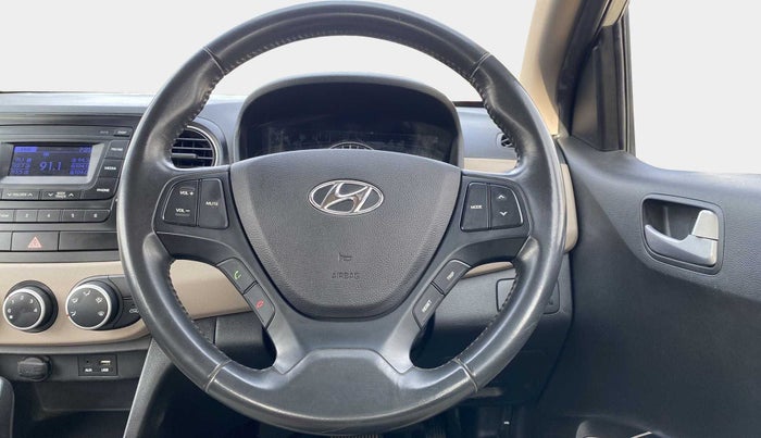 2016 Hyundai Grand i10 ASTA (O) AT 1.2 KAPPA VTVT, Petrol, Automatic, 23,035 km, Steering Wheel Close Up