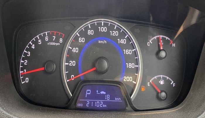 2017 Hyundai Grand i10 SPORTZ (O) AT 1.2 KAPPA VTVT, Petrol, Automatic, 21,072 km, Odometer Image