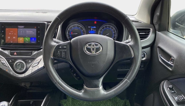 2019 Toyota Glanza V, Petrol, Manual, 48,788 km, Steering Wheel Close Up
