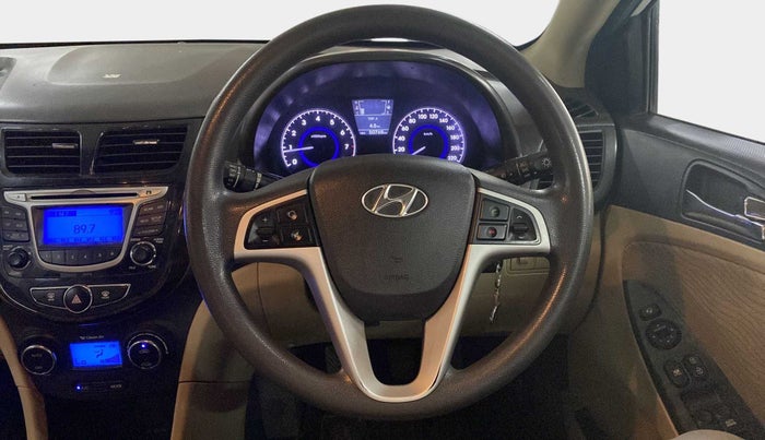2013 Hyundai Verna FLUIDIC 1.6 VTVT SX, Petrol, Manual, 50,765 km, Steering Wheel Close Up
