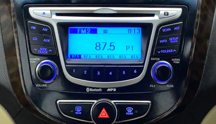 2012 Hyundai Verna FLUIDIC 1.6 VTVT SX OPT, Petrol, Manual, 69,778 km, Infotainment System