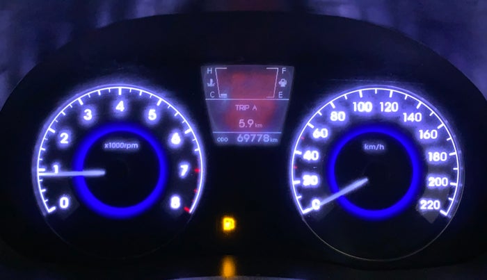2012 Hyundai Verna FLUIDIC 1.6 VTVT SX OPT, Petrol, Manual, 69,778 km, Odometer Image