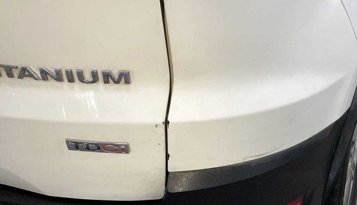 2018 Ford Ecosport TITANIUM 1.5L DIESEL, Diesel, Manual, 1,31,449 km, Rear bumper - Minor scratches