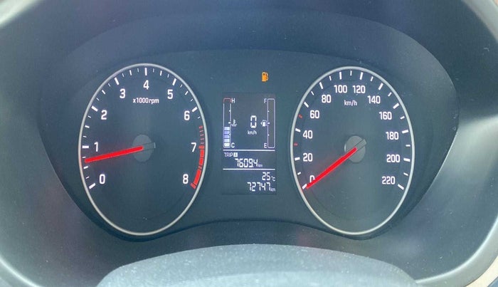 2019 Hyundai Elite i20 SPORTZ PLUS 1.2, Petrol, Manual, 72,764 km, Odometer Image