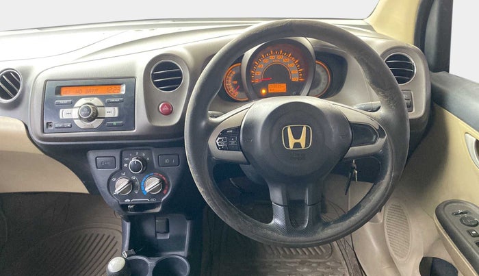 2012 Honda Brio V MT, Petrol, Manual, 59,623 km, Steering Wheel Close Up