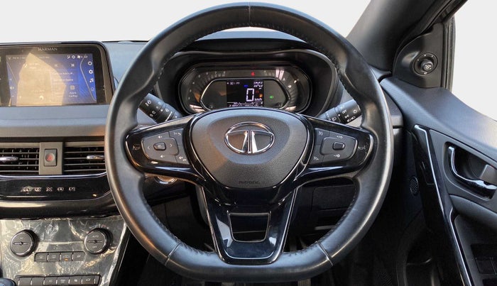 2022 Tata NEXON XZ PLUS (O) PETROL DARK EDITION, Petrol, Manual, 21,896 km, Steering Wheel Close Up