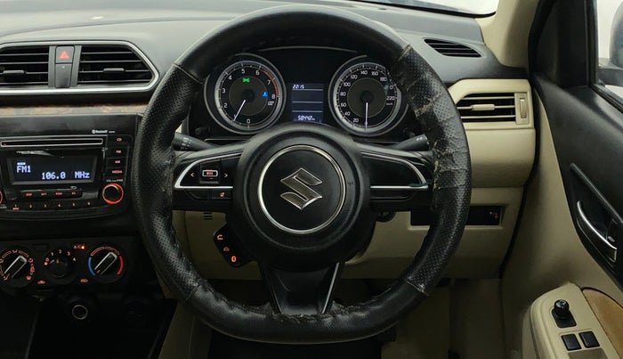 2017 Maruti Dzire VXI, Petrol, Manual, 58,442 km, Steering Wheel Close Up