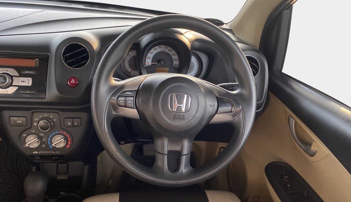 2014 Honda Brio VX AT, Petrol, Automatic, 41,220 km, Steering Wheel Close Up