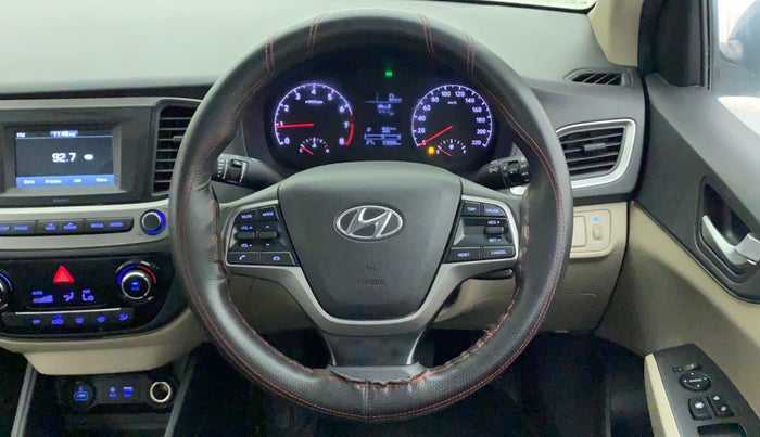 2019 Hyundai Verna 1.4 EX PETROL, Petrol, Manual, 59,884 km, Steering Wheel Close Up