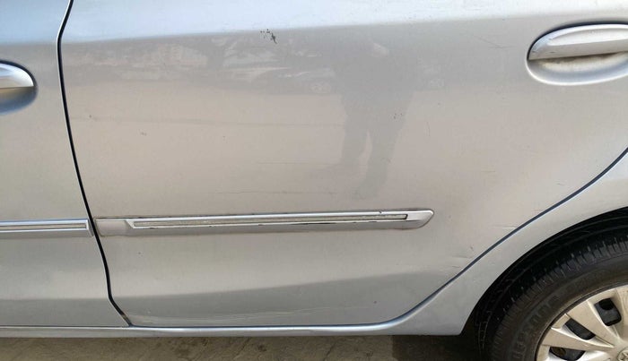 2011 Toyota Etios G, Petrol, Manual, 90,689 km, Rear left door - Slightly dented