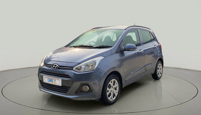 2014 Hyundai Grand i10 SPORTZ 1.2 KAPPA VTVT, Petrol, Manual, 30,377 km, Left Front Diagonal