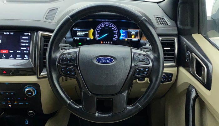 2019 Ford Endeavour TITANIUM PLUS 3.2 4X4 AT SUNROOF, Diesel, Automatic, 83,091 km, Steering Wheel Close Up