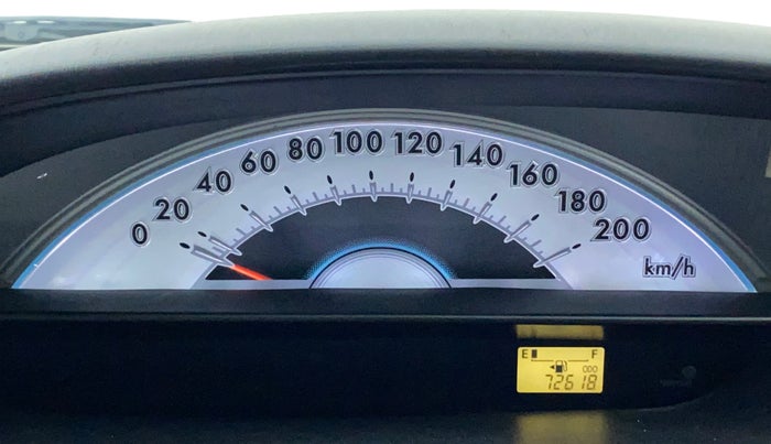 2012 Toyota Etios Liva G, Petrol, Manual, 72,618 km, Odometer Image