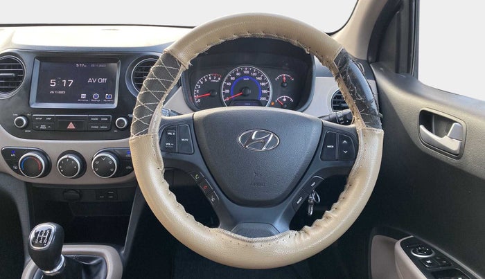 2017 Hyundai Grand i10 SPORTZ (O) 1.2 KAPPA VTVT, Petrol, Manual, 43,816 km, Steering Wheel Close Up