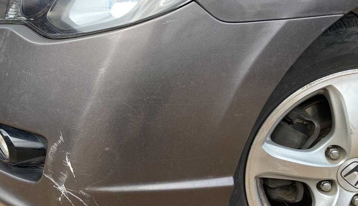2012 Honda Civic 1.8L I-VTEC V AT SUNROOF, Petrol, Automatic, 90,628 km, Front bumper - Paint has minor damage