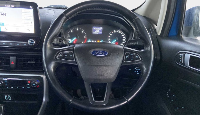2018 Ford Ecosport TITANIUM 1.5L DIESEL, Diesel, Manual, 1,16,898 km, Steering Wheel Close Up