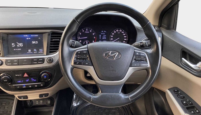 2018 Hyundai Verna 1.6 VTVT SX (O) AT, Petrol, Automatic, 35,705 km, Steering Wheel Close Up
