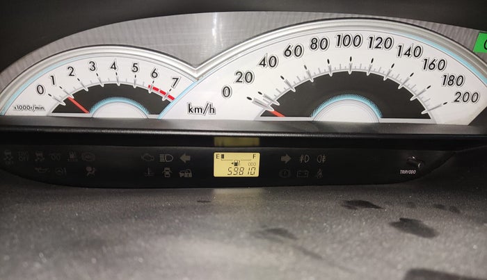 2011 Toyota Etios V, Petrol, Manual, 59,788 km, Odometer Image