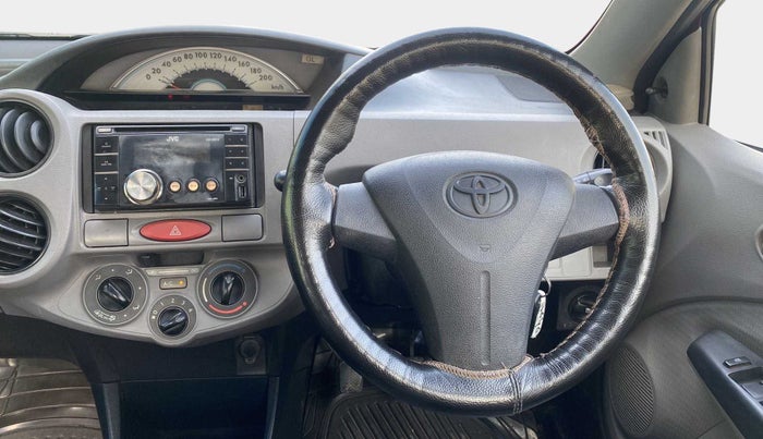 2011 Toyota Etios G, Petrol, Manual, 81,852 km, Steering Wheel Close Up