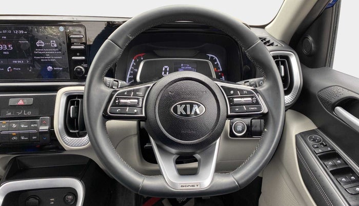 2021 KIA SONET HTX 1.0 IMT, Petrol, Manual, 12,337 km, Steering Wheel Close Up