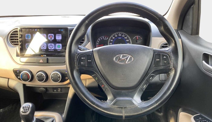 2015 Hyundai Grand i10 ASTA (O) 1.2 KAPPA VTVT, Petrol, Manual, 86,847 km, Steering Wheel Close Up