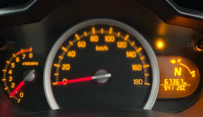 2015 Maruti Celerio VXI AMT, Petrol, Automatic, 67,367 km, Odometer Image