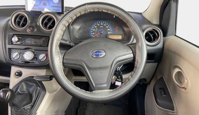 2017 Datsun Go Plus T, Petrol, Manual, 72,852 km, Steering Wheel Close Up