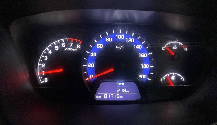 2014 Hyundai Xcent S 1.2, Petrol, Manual, 81,696 km, Odometer Image