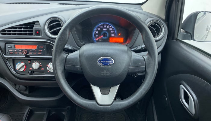 2018 Datsun Redi Go S 1.0 AMT, Petrol, Automatic, 28,115 km, Steering Wheel Close Up