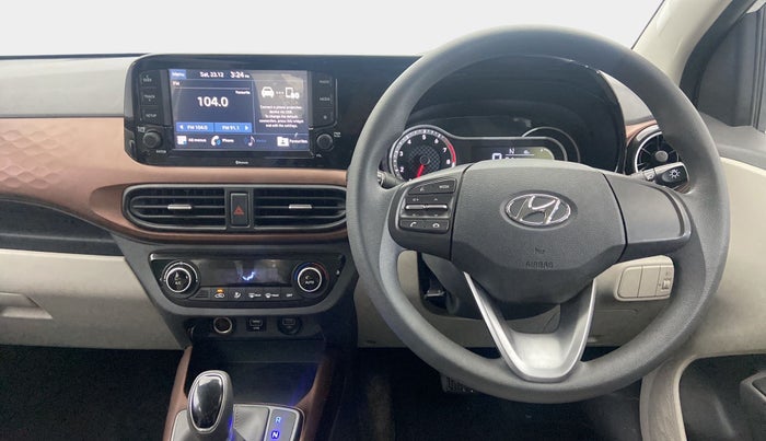 2021 Hyundai AURA SX PLUS 1.2 AMT, Petrol, Automatic, 8,862 km, Steering Wheel Close Up