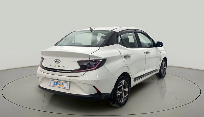2021 Hyundai AURA SX PLUS 1.2 AMT, Petrol, Automatic, 8,862 km, Right Back Diagonal
