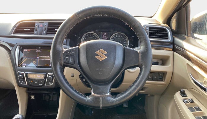 2016 Maruti Ciaz ZXI+, Petrol, Manual, 75,748 km, Steering Wheel Close Up
