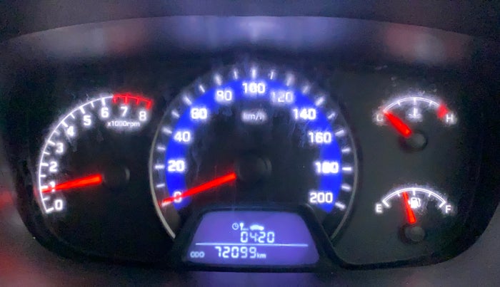 2016 Hyundai Xcent SX 1.2, Petrol, Manual, 72,170 km, Odometer Image