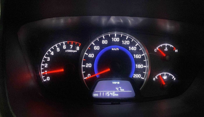 2016 Hyundai Grand i10 ASTA 1.2 KAPPA VTVT, CNG, Manual, 1,11,755 km, Odometer Image