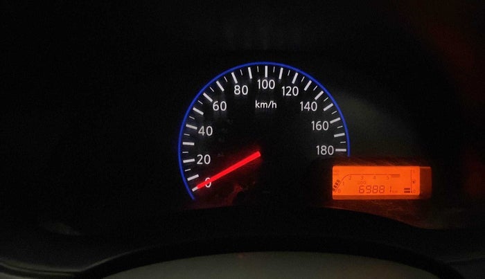 2016 Datsun Go T, Petrol, Manual, 69,877 km, Odometer Image
