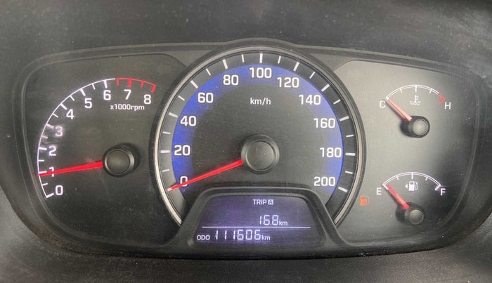 2015 Hyundai Xcent BASE 1.2, Petrol, Manual, 1,11,592 km, Odometer Image