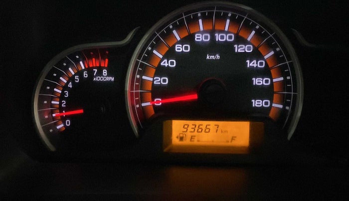 2015 Maruti Alto K10 VXI, Petrol, Manual, 93,670 km, Odometer Image
