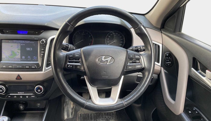 2018 Hyundai Creta SX 1.6 PETROL, Petrol, Manual, 1,20,545 km, Steering Wheel Close Up